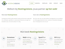 Tablet Screenshot of hostingvisions.nl